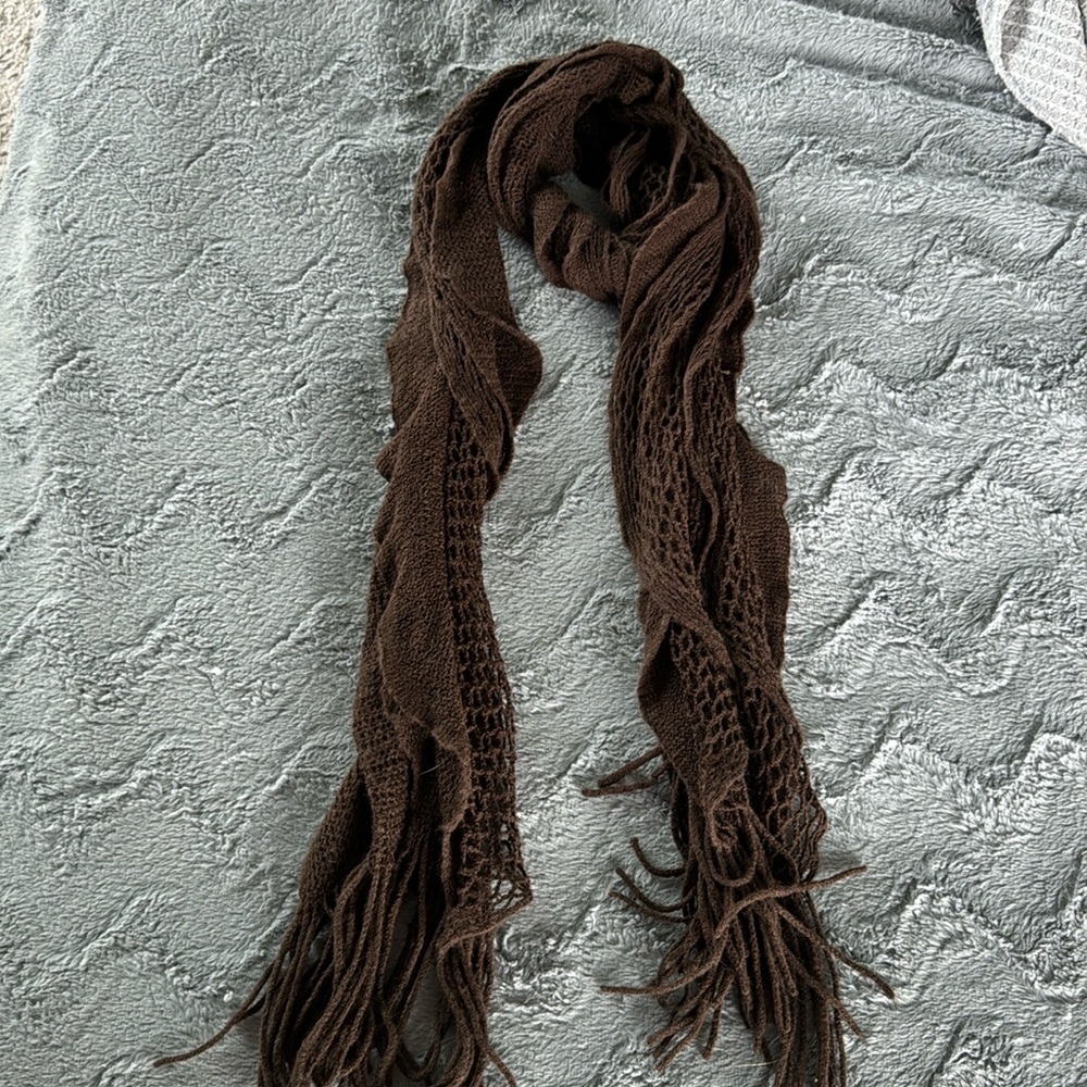 Long brown scarf